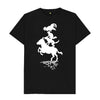 Bremen Town Musicians in white T-shirt - Black