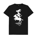 Black Bremen Town Musicians in white T-shirt