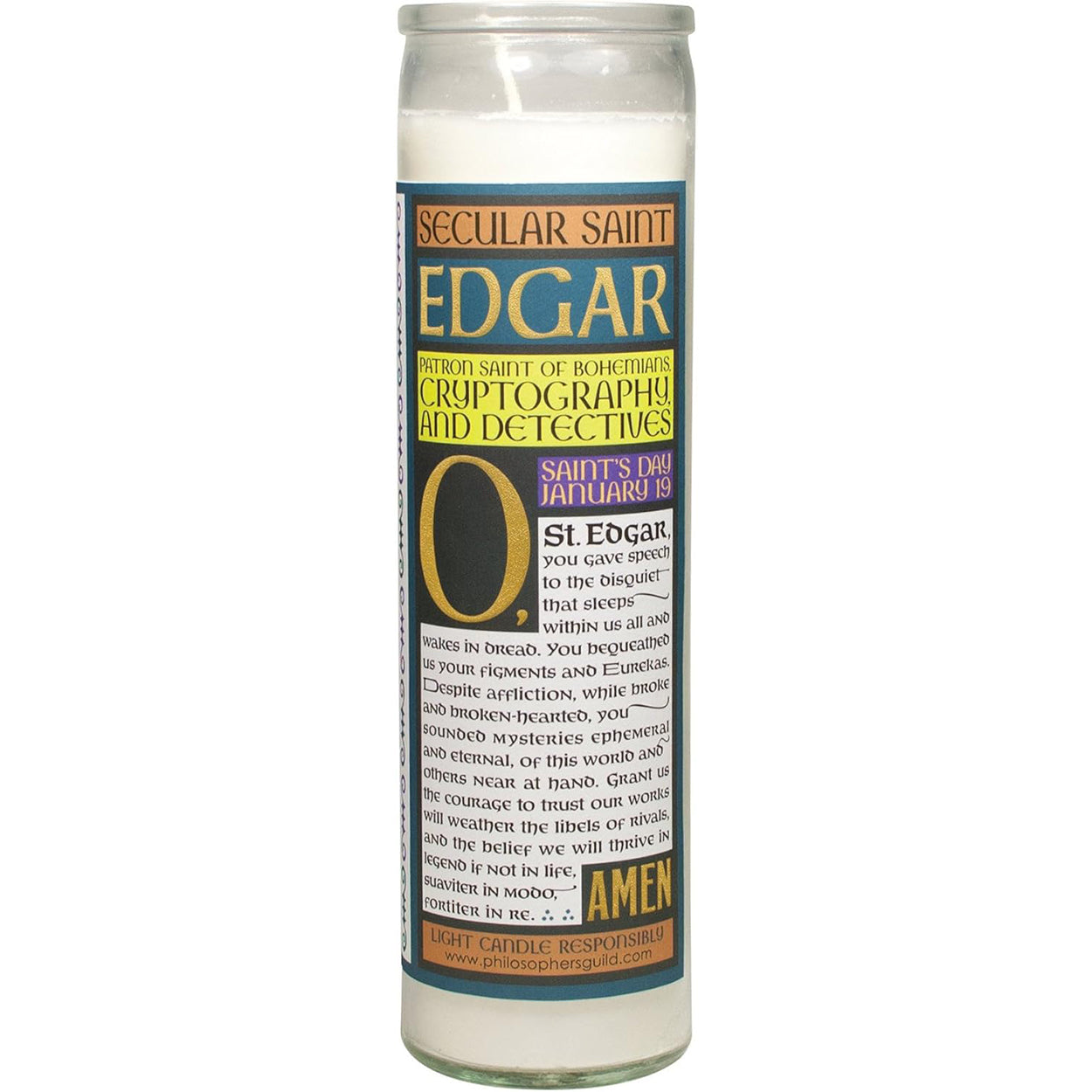 Edgar Allan Poe Candle