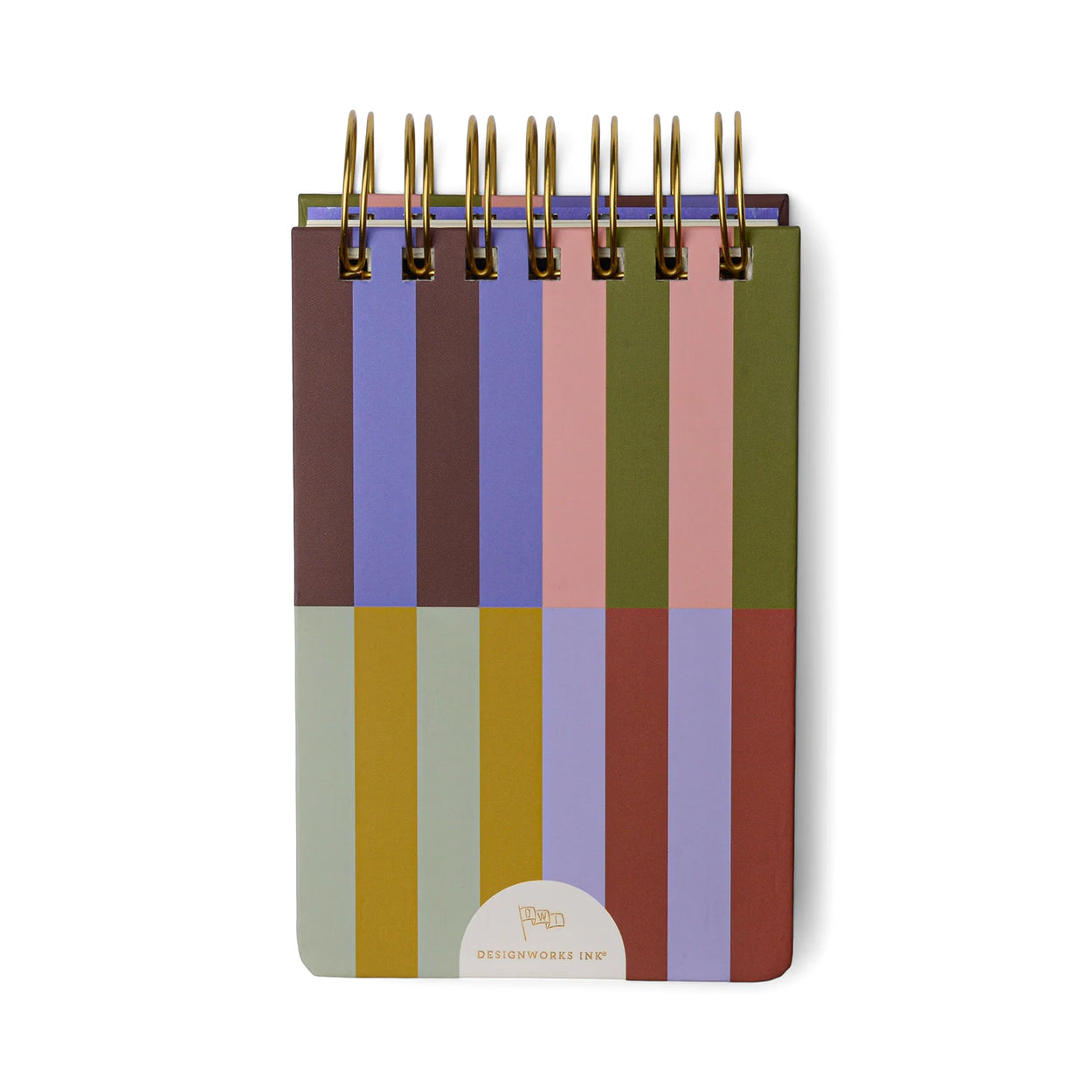 Bold Stripes Twin Wire Notepad Back Cover