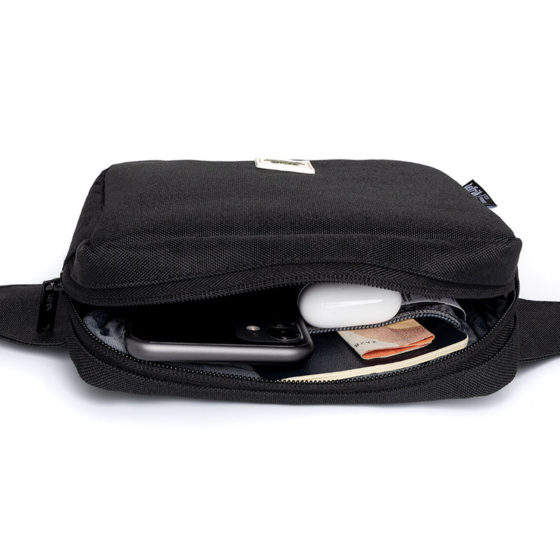Reef Crossbody Bag Black, view of front