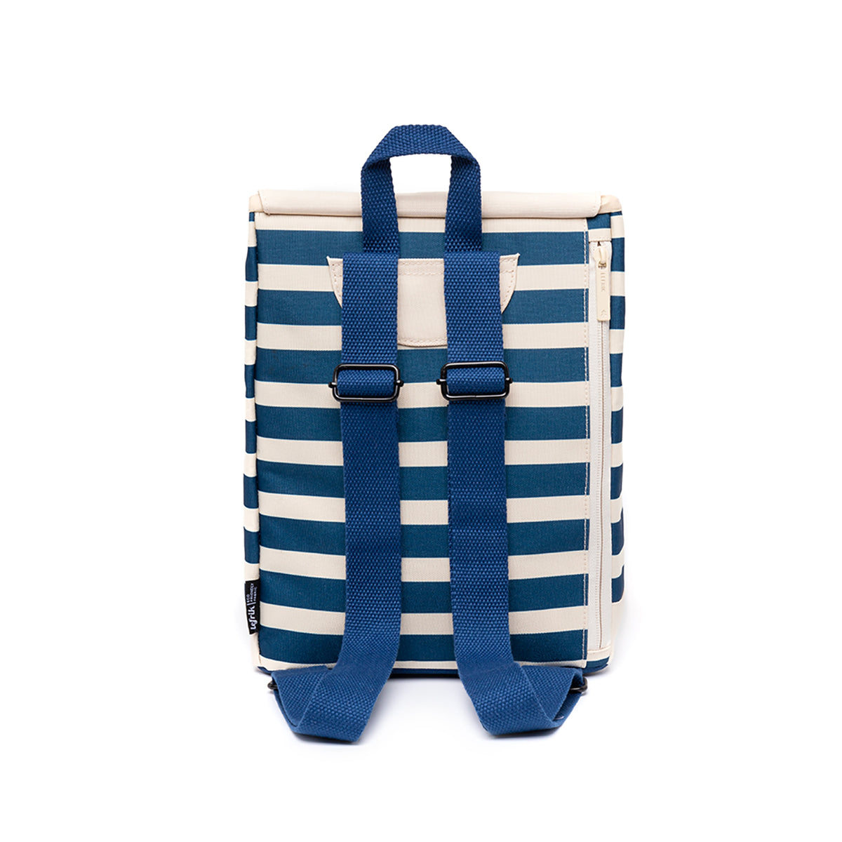 Scout Mini - Printed Marine Stripes, back view of the backpack