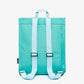 Handy Mini Backpack in Pool Green - view of the back of the bag. 