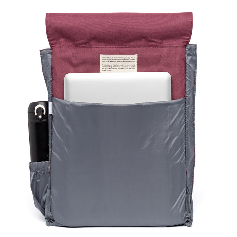 Handy Backpack Plum, view of front