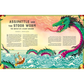 Illustration of a dragon and ship with text about Assipattle and the Stoor Worm.