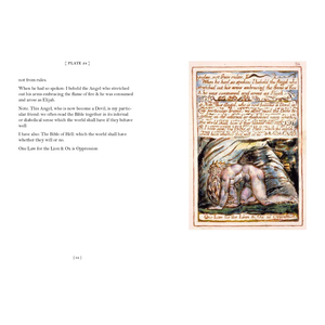 Page from a book with text and an illustration of a figure in a cave.