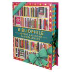 Bibliophile Advent Calendar for Booklovers with colorful design and book illustrations.