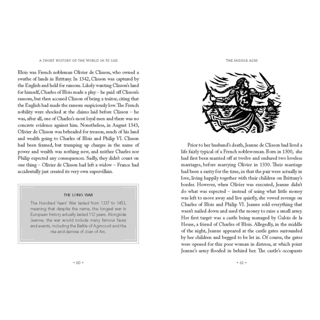 A Short History of the World in 50 Lies - A Short History of the World (Hardback) Internal Spread