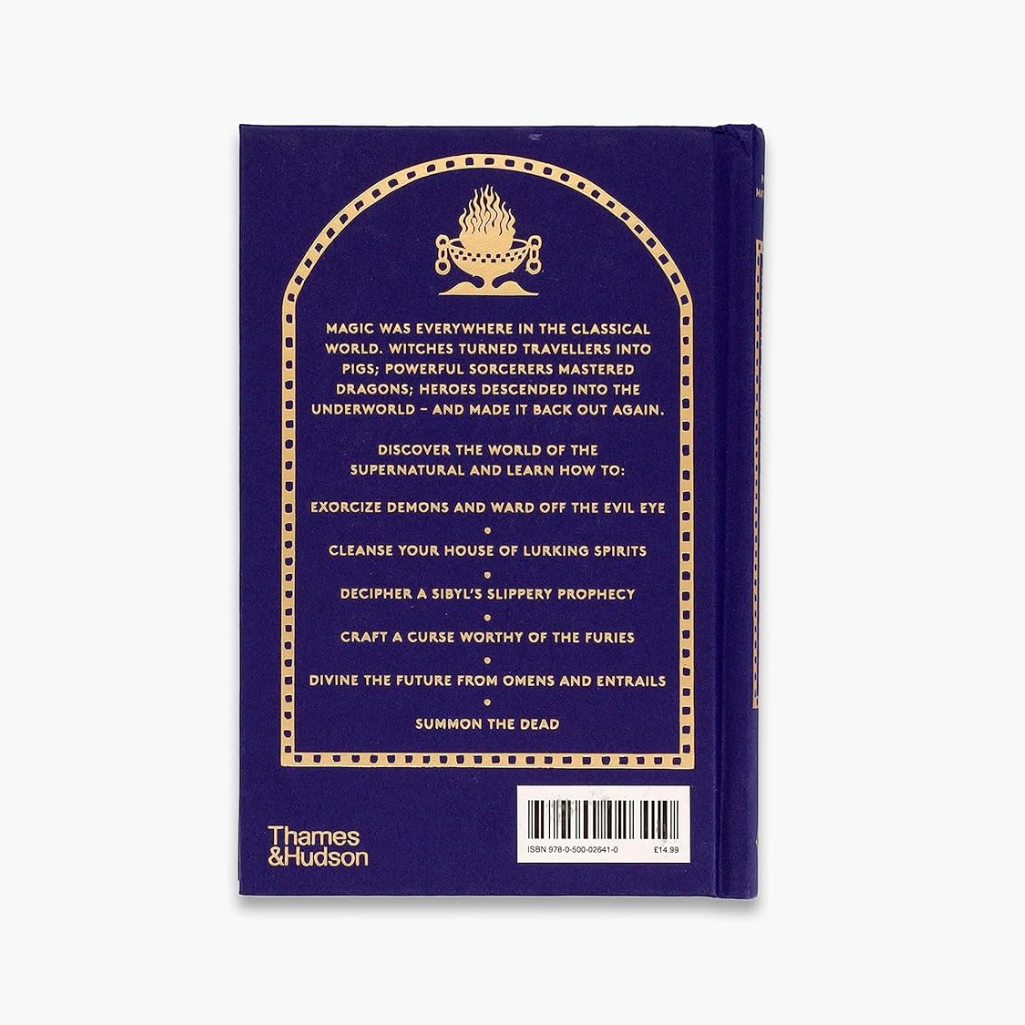 Book cover with text and a logo on a white background