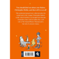 Book cover with text and illustrations of characters on an orange background