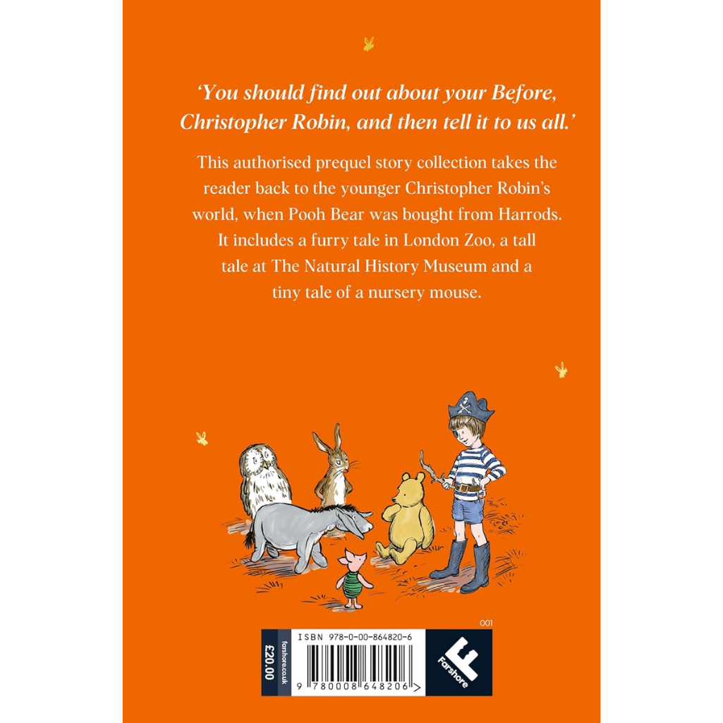Book cover with text and illustrations of characters on an orange background