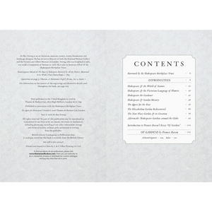 Table of contents page from a book on a textured gray background