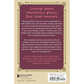 Book back cover with text about a young girl's adventures in the Swiss Alps, featuring decorative elements.
