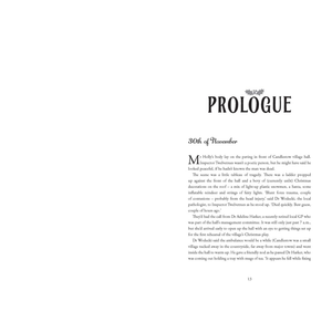 Book page with 'Prologue' text on a white background