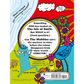 Colorful book cover with cartoon characters and text on a white background