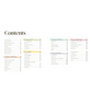 Table of contents page with text on a white background