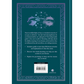 Book cover with decorative elements and text on a blue background