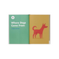Book titled 'Where Dogs Come From' with a dog illustration on a white background