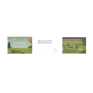Children's book titled 'Everyday Adventures' with illustrations on a white background