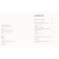 Table of contents page with text on a white background