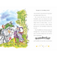 Illustrated book page with characters and dragons, featuring text on a white background.