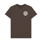 Chocolate  British Library Stamp Printed T-shirt