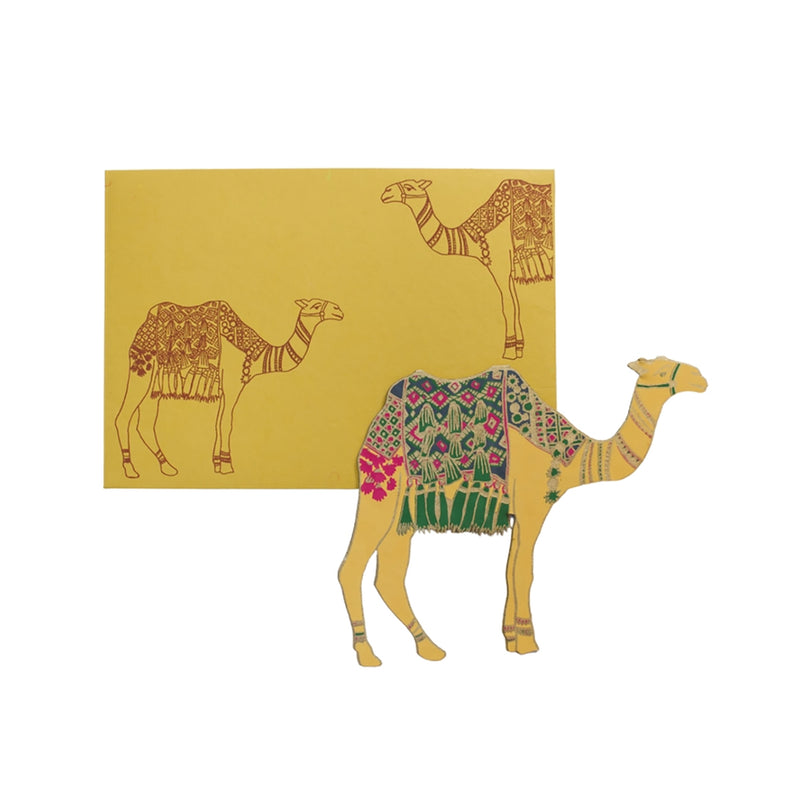 Camel Greetings Card in packaging