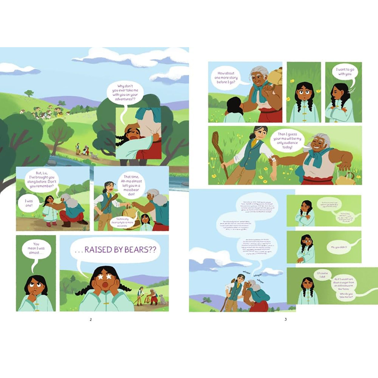 Lu and Ren’s Guide to Geozoology: view of the inside pages