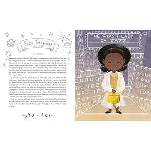 Little Leaders: Bold Women in Black History: Illustration and biography of Ella Fitzgerald
