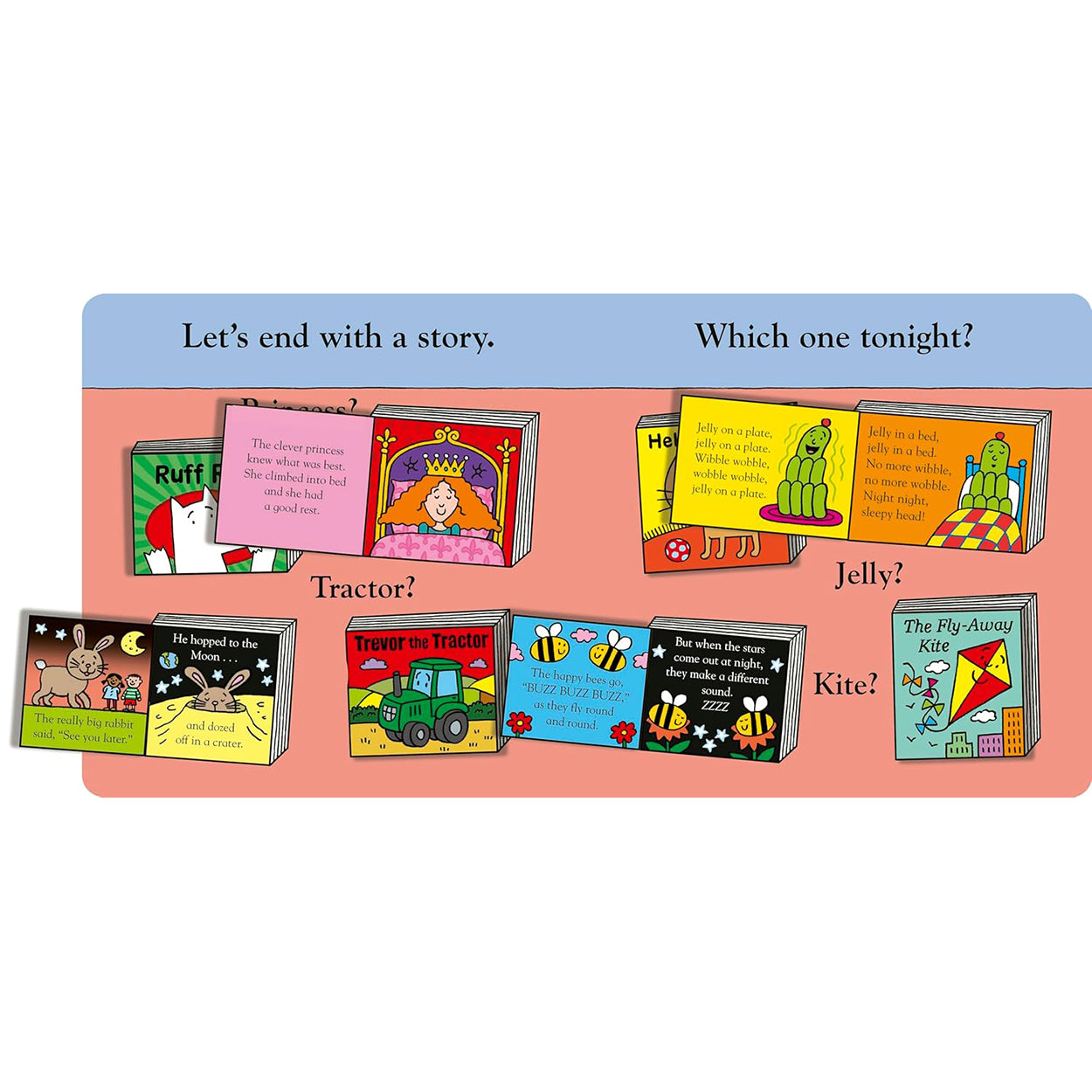 You Choose Bedtime: example of internal pages 