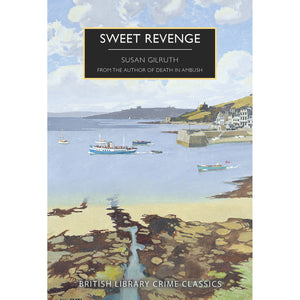 Book cover of 'Sweet Revenge' by Susan Gilruth with a coastal scene illustration.