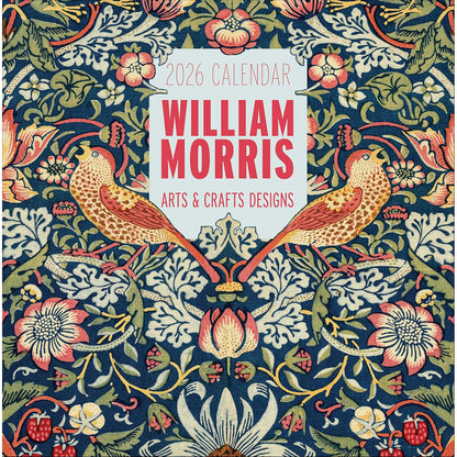 2026 Wiliam Morris Wall Calendar Front Cover