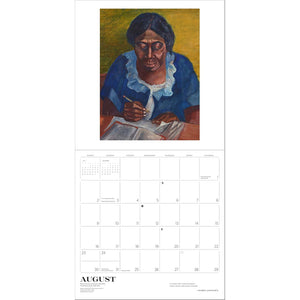 2026 Reading Woman Wall Calendar August Pages