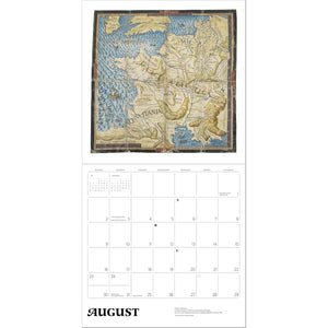 2026 Antique Maps Wall Calendar; August pages