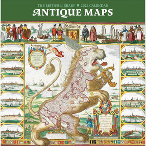 2026 Antique Maps Wall Calendar Front Cover