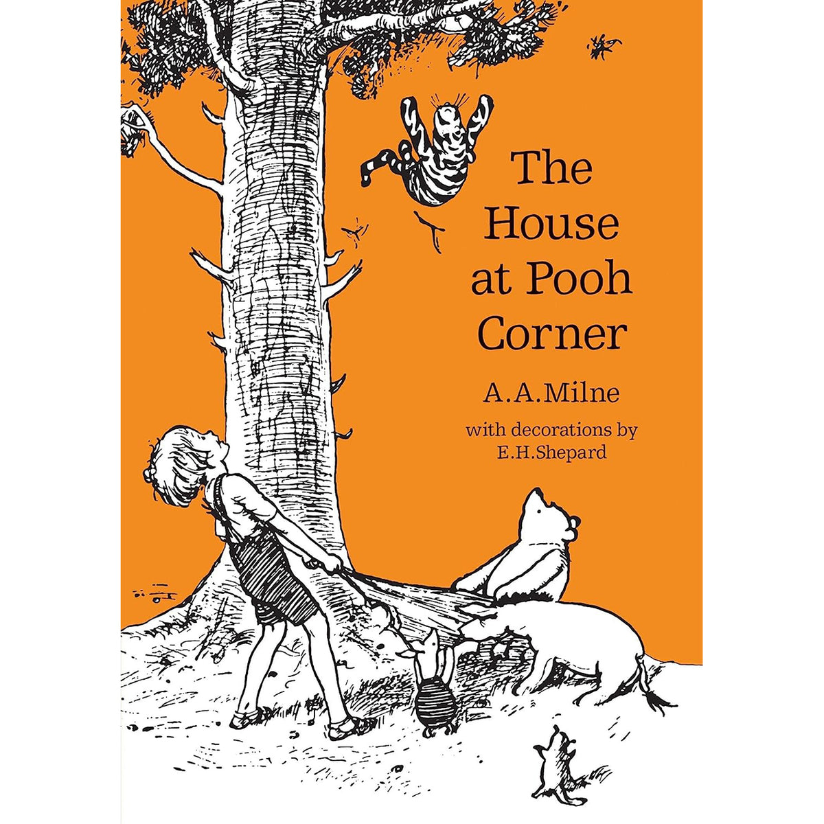The House at Pooh Corner Front Cover (Paperback)