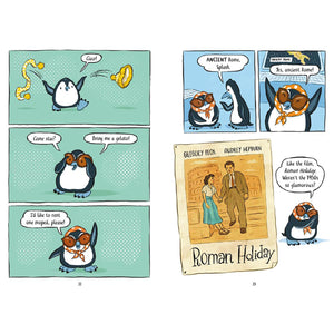 Example pages of Pablo and Splash: Roman Holiday