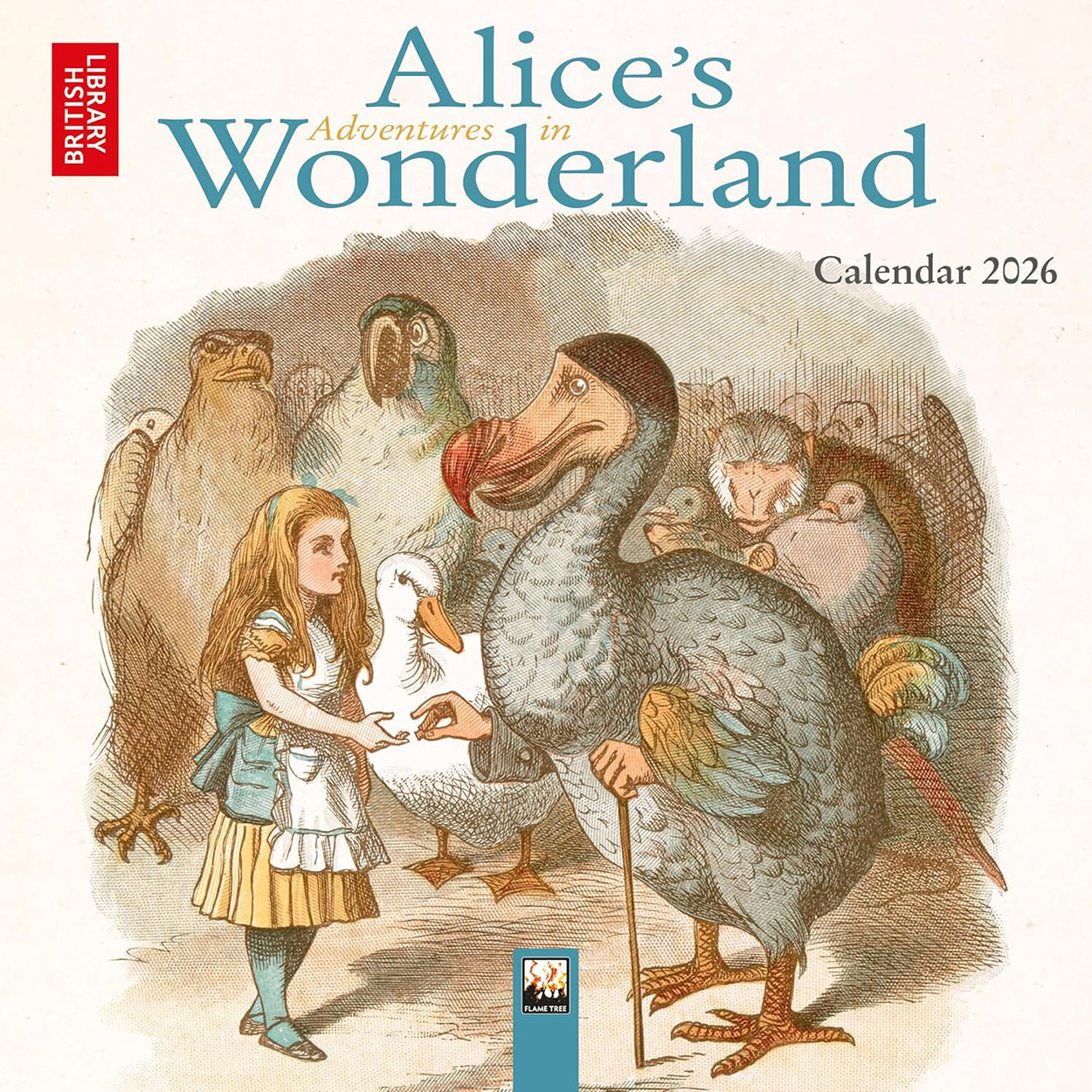 2026 Alice's Adventures in Wonderland Mini Calendar Front Cover