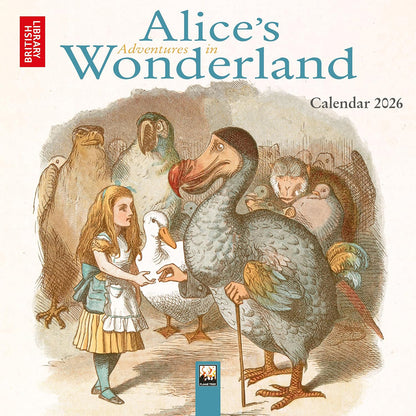2026 Alice's Adventures in Wonderland Mini Calendar Front Cover