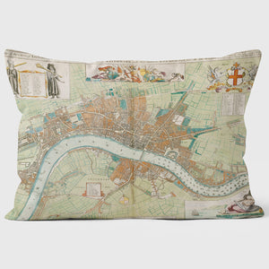 1680 London Map Cushion