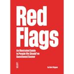 Book cover for 'Red Flags' by Bart Kliggen, featuring a bold red background with large white title text and smaller subtitle text.