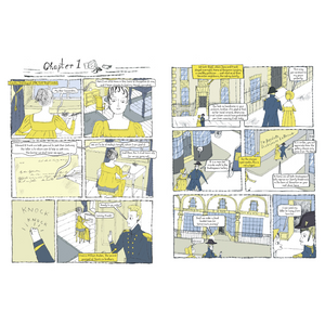 The Novel Life of Jane Austen: A Graphic Biography (Hardback) internal spread