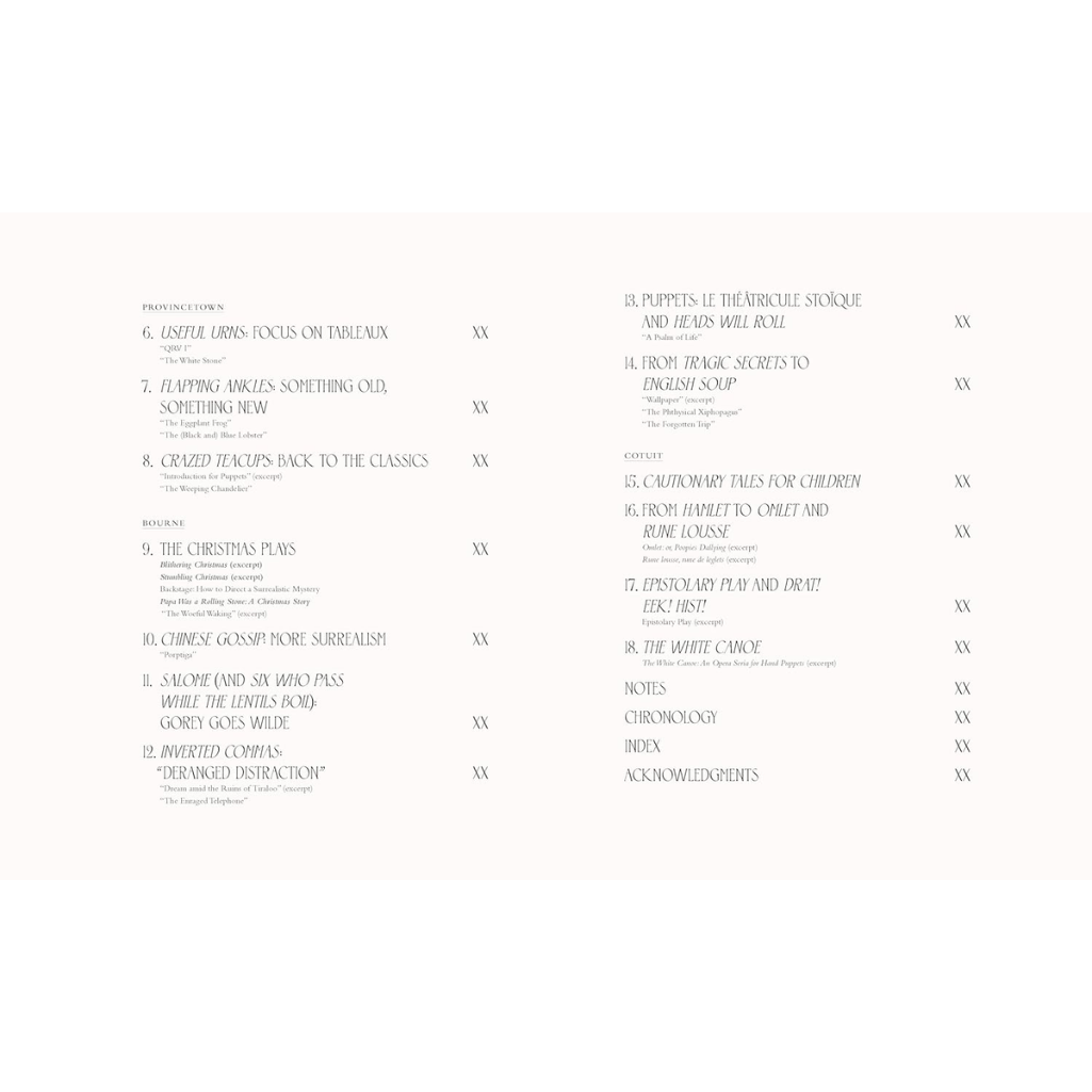 Text document with a list of items and their descriptions on a white background