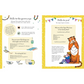 Children's activity book with a tiger illustration and text on a white background