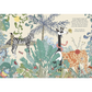 Illustration of animals in a jungle setting with text overlay