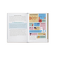 Open book showing a page with text and a colorful diagram on a white background