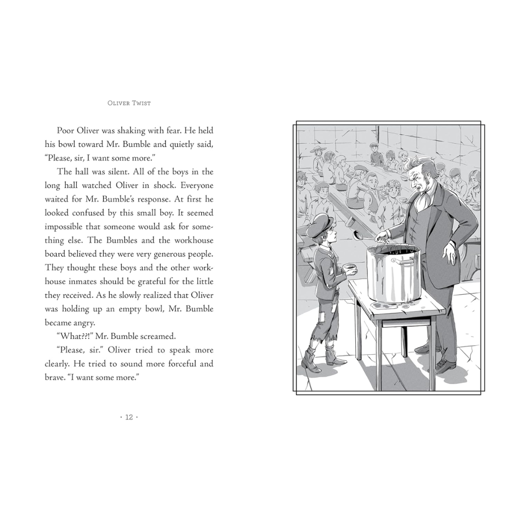 Illustration from a book showing a scene with people around a table and a pot.