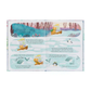 Illustrated book page with a bear and whale in a snowy landscape
