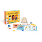 Dream Big Bingo game set with cards, dice, and drawstring bag on a white background