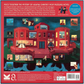Back of a puzzle packaging featuring a red mansion illustration and Agatha Christie's 'And Then There Were None' theme.